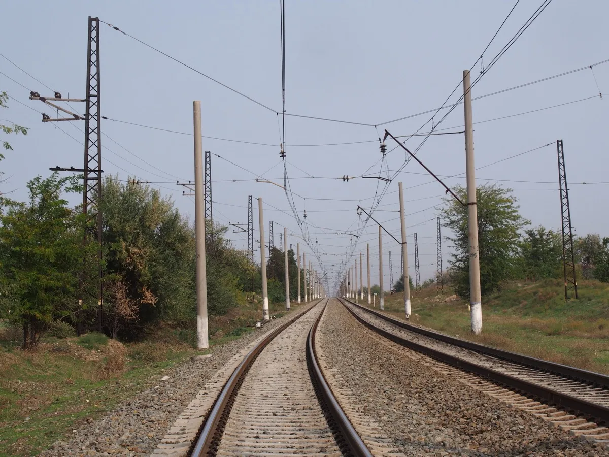 Železničná trať po rekonštrukcii v Azerbajdžane